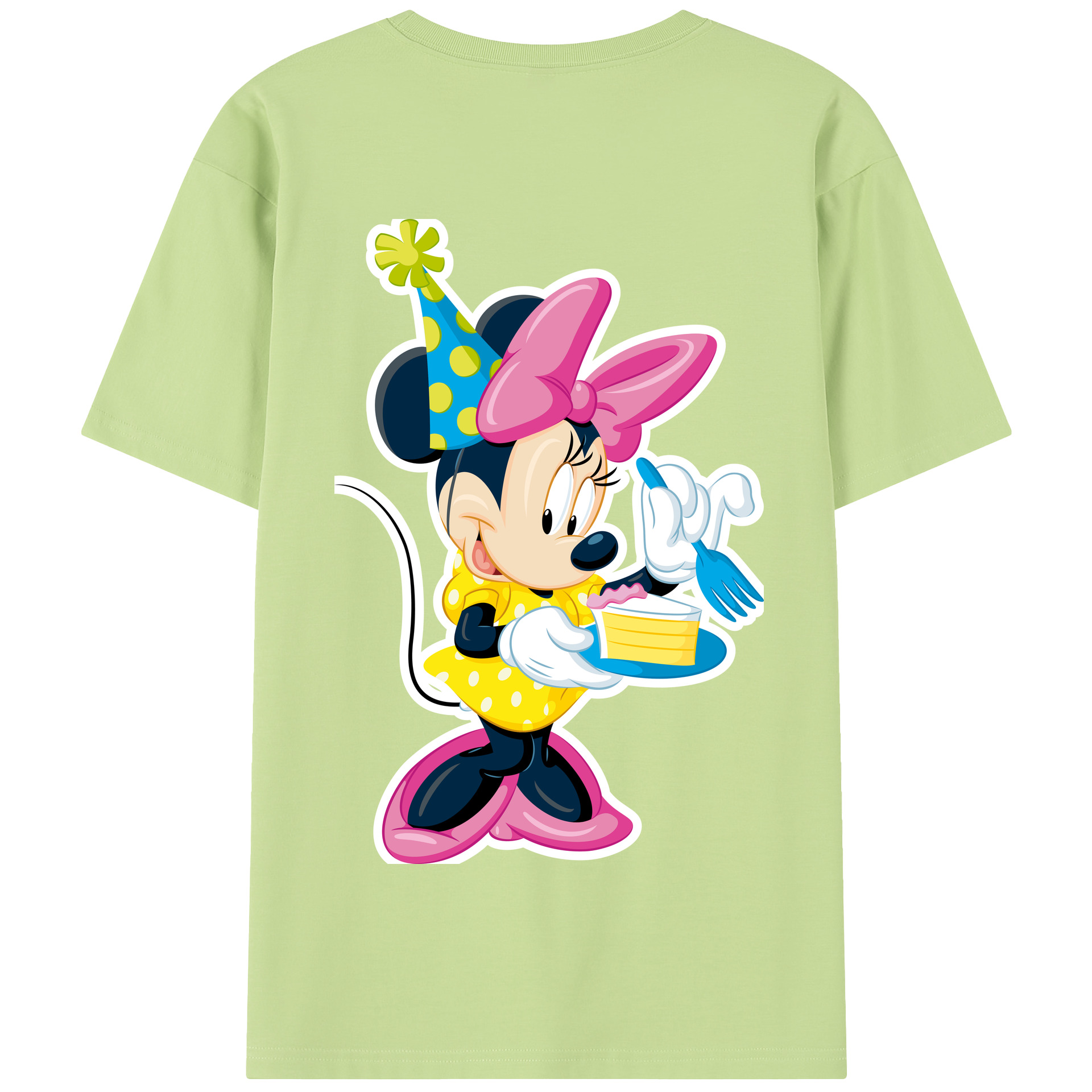 （画像用） ミッキーマウス Mickey Mouse 綿100％半袖Tシャツ（背面プリント）